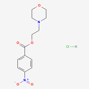 2-Morpholin-4-ylethyl 4-nitrobenzoate;hydrochloride