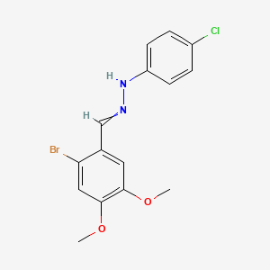 N-[(2-bromo-4,5-dimethoxyphenyl)methylideneamino]-4-chloroaniline