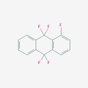 molecular formula C14H7F5 B1656542 Anthracene, 1,9,9,10,10-pentafluoro-9,10-dihydro- CAS No. 53183-44-1
