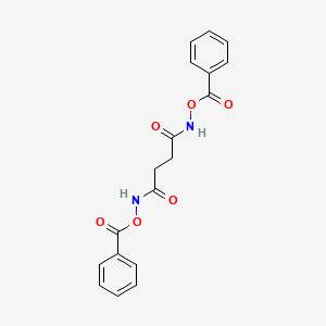 B1656565 [[4-(Benzoyloxyamino)-4-oxobutanoyl]amino] benzoate CAS No. 5330-95-0