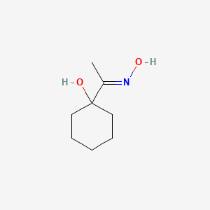 molecular formula C8H15NO2 B1656569 1-[(E)-N-hydroxy-C-methylcarbonimidoyl]cyclohexan-1-ol CAS No. 53336-53-1