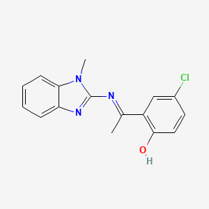 4-Chloro-2-{1-[(E)-1-methyl-1H-benzoimidazol-2-ylimino]-ethyl}-phenol
