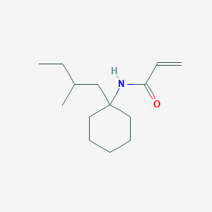 molecular formula C14H25NO B1656604 N-[1-(2-methylbutyl)cyclohexyl]prop-2-enamide CAS No. 5346-00-9