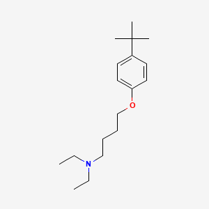 molecular formula C18H31NO B1656638 4-(4-tert-butylphenoxy)-N,N-diethylbutan-1-amine CAS No. 5358-82-7