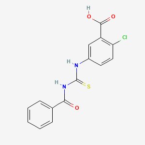 5-(Benzoylcarbamothioylamino)-2-chlorobenzoic acid