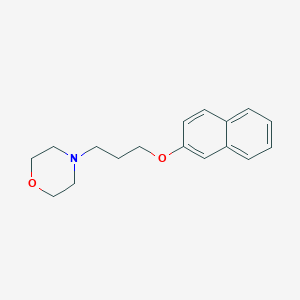 molecular formula C17H21NO2 B1656647 4-(3-Naphthalen-2-yloxypropyl)morpholine CAS No. 5360-38-3