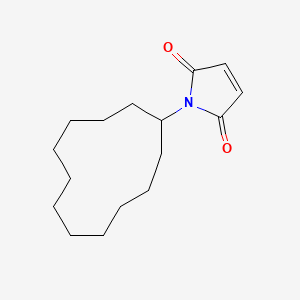 molecular formula C16H25NO2 B1656658 1-Cyclododecyl-1h-pyrrole-2,5-dione CAS No. 53629-18-8
