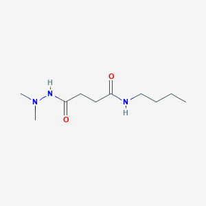 molecular formula C10H21N3O2 B1656660 N-butyl-4-(2,2-dimethylhydrazinyl)-4-oxobutanamide CAS No. 5363-98-4