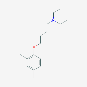 molecular formula C16H27NO B1656676 4-(2,4-dimethylphenoxy)-N,N-diethylbutan-1-amine CAS No. 5367-35-1
