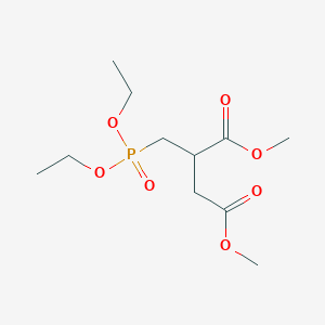 molecular formula C11H21O7P B1656688 Dimethyl 2-(diethoxyphosphorylmethyl)butanedioate CAS No. 53719-99-6