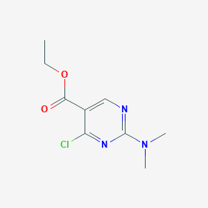 molecular formula C9H12ClN3O2 B1656771 Ethyl 4-chloro-2-(dimethylamino)pyrimidine-5-carboxylate CAS No. 54127-87-6