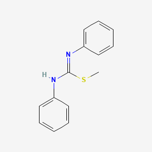 Methyl n,n'-diphenylcarbamimidothioate