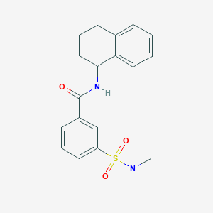 molecular formula C19H22N2O3S B1656782 3-(dimethylsulfamoyl)-N-(1,2,3,4-tetrahydronaphthalen-1-yl)benzamide CAS No. 5420-25-7