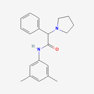 N-(3,5-dimethylphenyl)-2-phenyl-2-pyrrolidin-1-ylacetamide