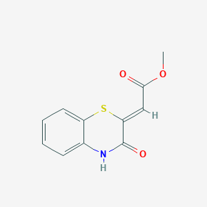 methyl (2Z)-2-(3-oxo-4H-1,4-benzothiazin-2-ylidene)acetate