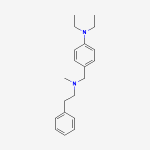 molecular formula C20H28N2 B1656799 N,N-diethyl-4-{[methyl(2-phenylethyl)amino]methyl}aniline CAS No. 5426-91-5