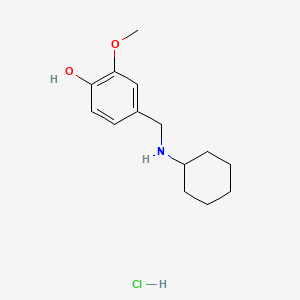 4-[(Cyclohexylamino)methyl]-2-methoxyphenol;hydrochloride