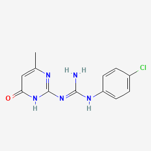GUANIDINE, 1-(p-CHLOROPHENYL)-3-(4-HYDROXY-6-METHYL-2-PYRIMIDINYL)-
