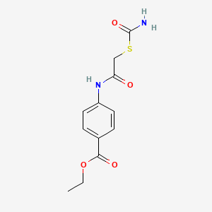 Ethyl 4-[(2-carbamoylsulfanylacetyl)amino]benzoate