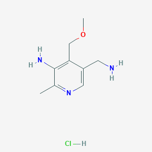 5-(Aminomethyl)-4-(methoxymethyl)-2-methyl-3-pyridinamine hydrochloride