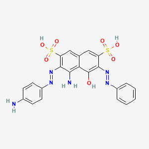 2,7-Naphthalenedisulfonic acid, 4-amino-3-[(4-aminophenyl)azo]-5-hydroxy-6-(phenylazo)-