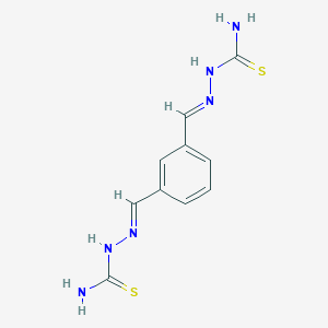 molecular formula C10H12N6S2 B1656825 [(E)-[3-[(E)-(carbamothioylhydrazinylidene)methyl]phenyl]methylideneamino]thiourea CAS No. 5445-15-8