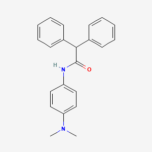 molecular formula C22H22N2O B1656838 n-[4-(Dimethylamino)phenyl]-2,2-diphenylacetamide CAS No. 5455-48-1