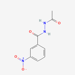 Benzoic acid, 3-nitro-, 2-acetylhydrazide