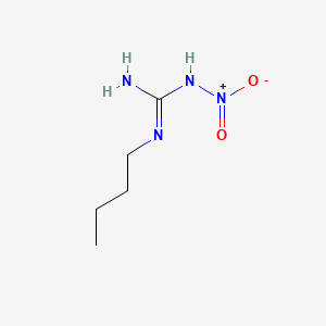 molecular formula C5H12N4O2 B1656843 胍，N-丁基-N'-硝基- CAS No. 5458-83-3