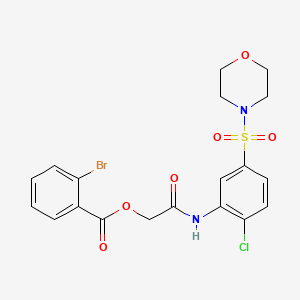 [2-(2-Chloro-5-morpholin-4-ylsulfonylanilino)-2-oxoethyl] 2-bromobenzoate
