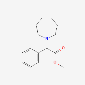 molecular formula C15H21NO2 B1656850 Methyl 2-(azepan-1-YL)-2-phenyl-acetate CAS No. 5460-80-0