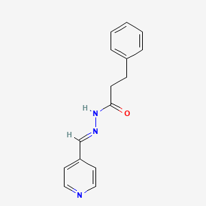 3-Phenyl-N'-[(E)-(pyridin-4-yl)methylidene]propanehydrazide