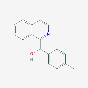 molecular formula C17H15NO B1656858 1-Isoquinolyl(4-methylphenyl)methanol CAS No. 5467-96-9