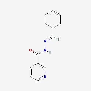 N-[(E)-cyclohex-3-en-1-ylmethylideneamino]pyridine-3-carboxamide