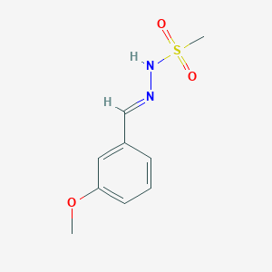 N-[(E)-(3-methoxyphenyl)methylideneamino]methanesulfonamide