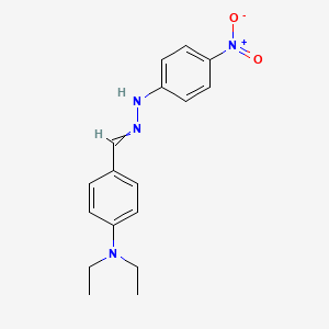 N-[(4-Diethylaminophenyl)methylideneamino]-4-nitro-aniline