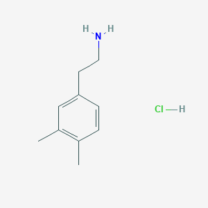 molecular formula C10H16ClN B1656866 2-(3,4-Dimethylphenyl)ethan-1-amine hydrochloride CAS No. 5470-35-9