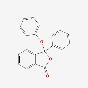 molecular formula C20H14O3 B1656870 3-phenoxy-3-phenyl-2-benzofuran-1(3H)-one CAS No. 5471-75-0