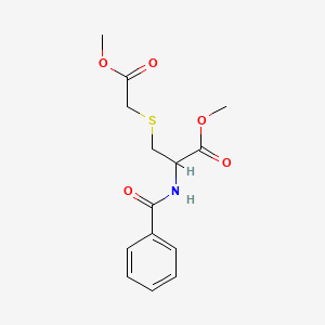 Methyl 2-benzamido-3-(2-methoxy-2-oxoethyl)sulfanylpropanoate