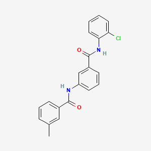 molecular formula C21H17ClN2O2 B1656876 N-[3-[(2-chlorophenyl)carbamoyl]phenyl]-3-methylbenzamide CAS No. 5473-41-6