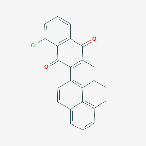 molecular formula C24H11ClO2 B1656877 5-Chlorohexacyclo[14.6.2.02,11.04,9.013,23.020,24]tetracosa-1(23),2(11),4(9),5,7,12,14,16(24),17,19,21-undecaene-3,10-dione CAS No. 5473-55-2