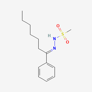 N'-(1-phenylheptylidene)methanesulfonohydrazide