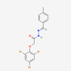 molecular formula C16H13Br3N2O2 B1656893 N-[(E)-(4-methylphenyl)methylideneamino]-2-(2,4,6-tribromophenoxy)acetamide CAS No. 5475-77-4