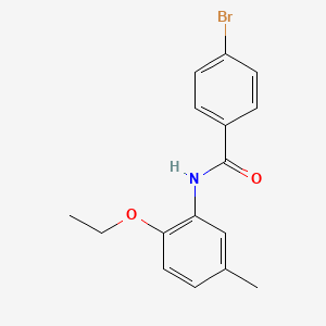 B1656903 4-bromo-N-(2-ethoxy-5-methylphenyl)benzamide CAS No. 5476-61-9