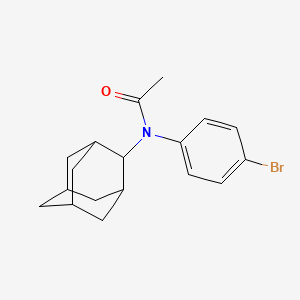B1656916 N-(2-adamantyl)-N-(4-bromophenyl)acetamide CAS No. 5478-48-8