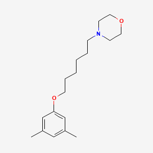 B1656928 4-[6-(3,5-Dimethylphenoxy)hexyl]morpholine CAS No. 5480-32-0