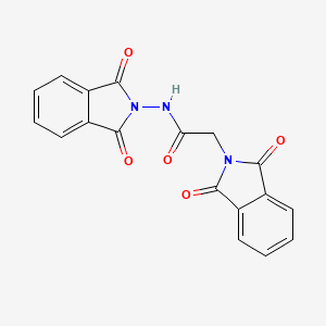 B1656929 N,2-bis(1,3-dioxoisoindol-2-yl)acetamide CAS No. 5480-33-1