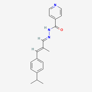 molecular formula C19H21N3O B1656931 N'-[3-(4-isopropylphenyl)-2-methyl-2-propen-1-ylidene]isonicotinohydrazide CAS No. 5480-42-2