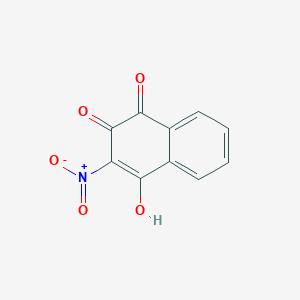 molecular formula C10H5NO5 B1656938 2-Hydroxy-3-nitro-1,4-naphthoquinone CAS No. 54808-30-9