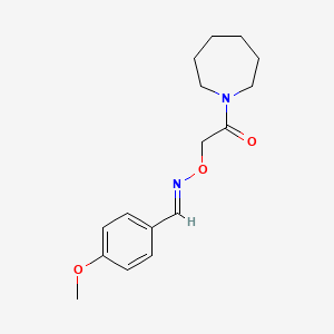 1-(azepan-1-yl)-2-[(E)-(4-methoxyphenyl)methylideneamino]oxyethanone